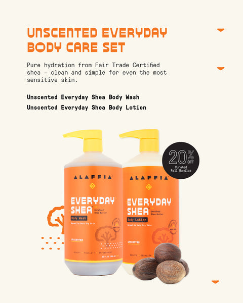 Unscented Everyday Body Care Set