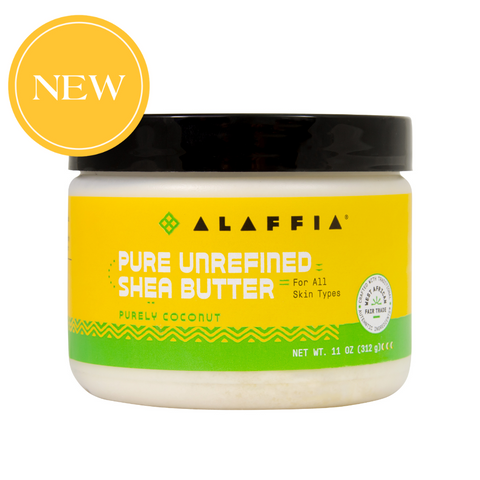 Alaffia Pure Unrefined Shea Butter, Purely Coconut 11oz