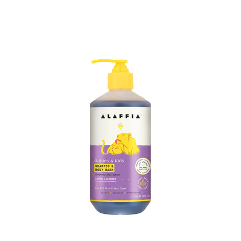 Kids Shampoo & Body Wash - Lemon Lavender 16 oz