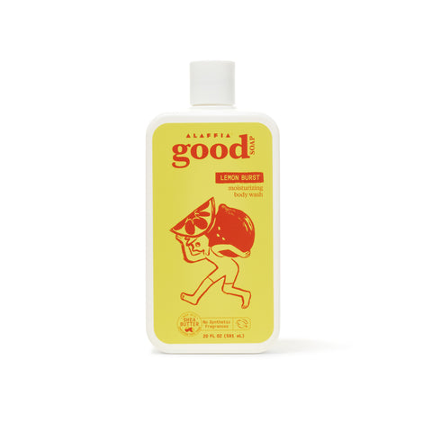 Alaffia Good Soap Body Wash, Lemon Burst, front of bottle