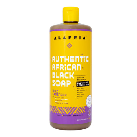 Authentic African Black Soap All-In-One - Wild Lavender