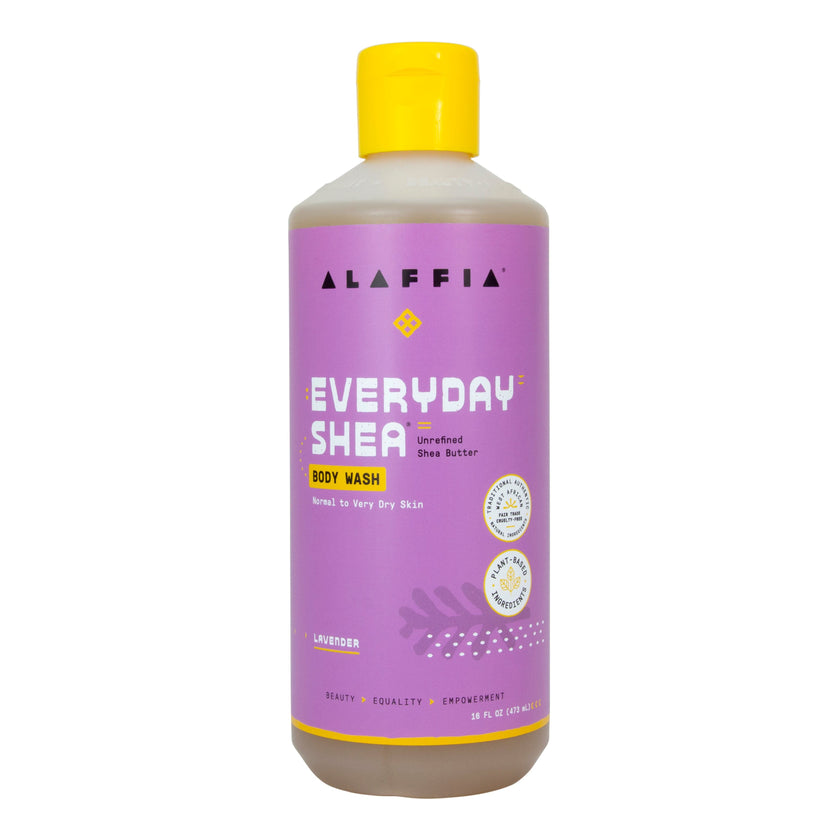EveryDay Shea Body Wash Nourishing & BalancingLavender 16 oz Alaffia