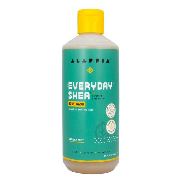 EveryDay Shea Body Wash - Vanilla Mint 16 oz – Alaffia