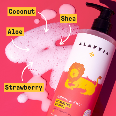 Babies & Kids Detangling Shampoo, Coconut Strawberry 12oz