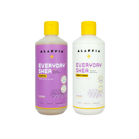Every Day Shea Shampoo and Conditioner - Lavender, 16 Fl Oz Each